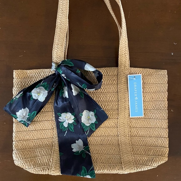 Draper James Handbags - Draper James Straw Tote Bag